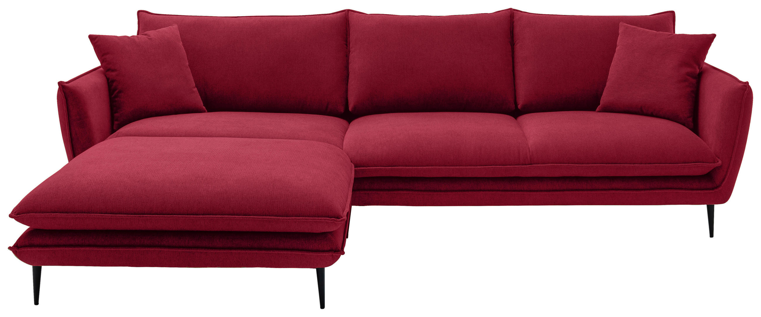 Hom`in Ecksofa Dunkelrot 304x196 cm