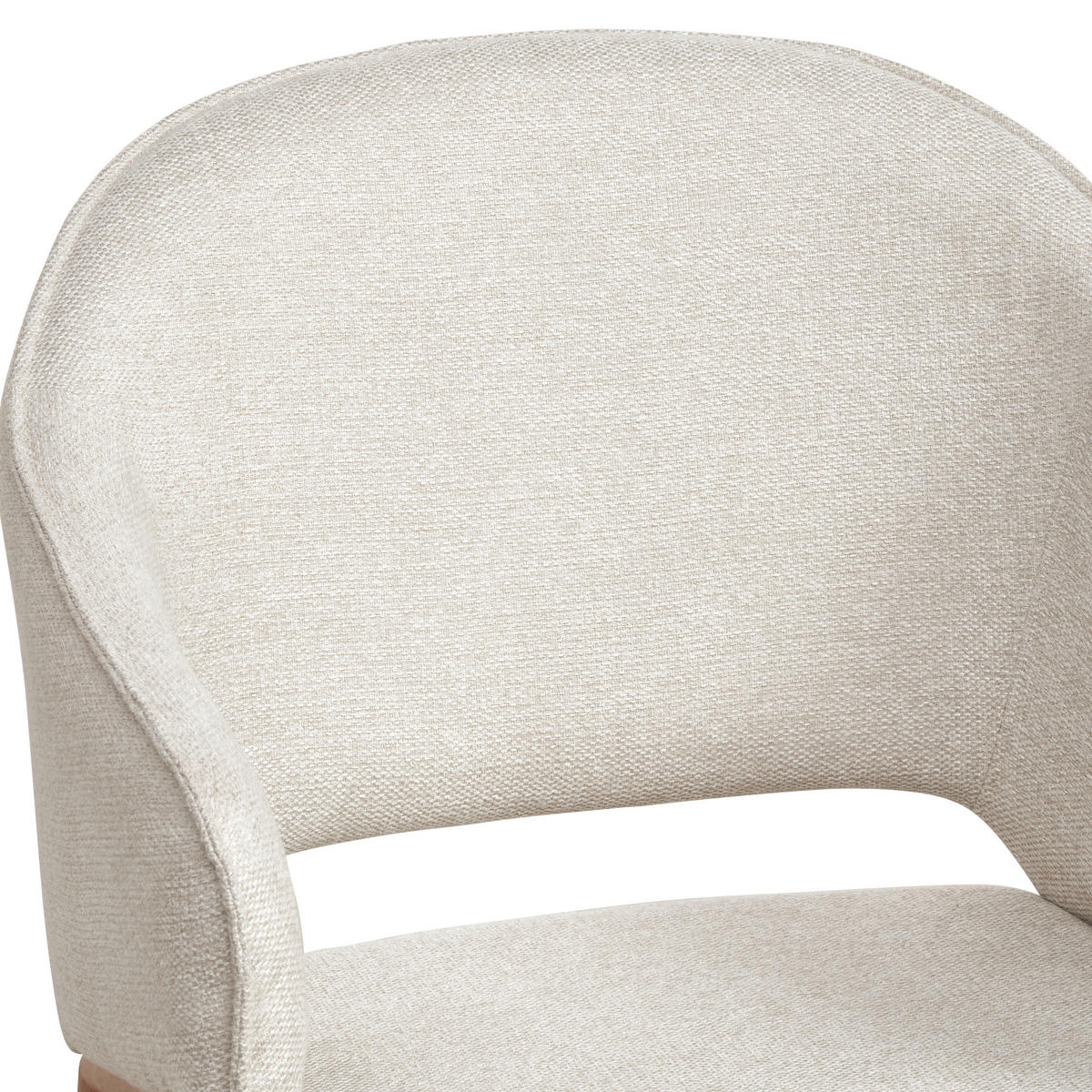 ARMLEHNSTUHL  in Eisen Webstoff  - Eichefarben/Beige, MODERN, Textil/Metall (64/85/57cm) - MID.YOU