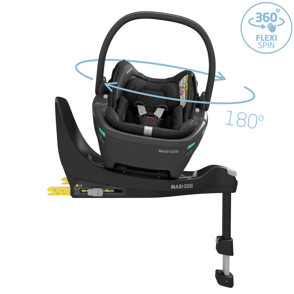 KINDERAUTOSITZ Coral 360  - Schwarz, Basics, Kunststoff/Textil (44/58/68cm) - Maxi-Cosi