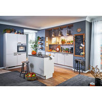 KÜCHENLEERBLOCK  120/240 cm  in Kaschmir  - Kaschmir/Edelstahlfarben, KONVENTIONELL, Holzwerkstoff/Metall (120/240cm) - Xora