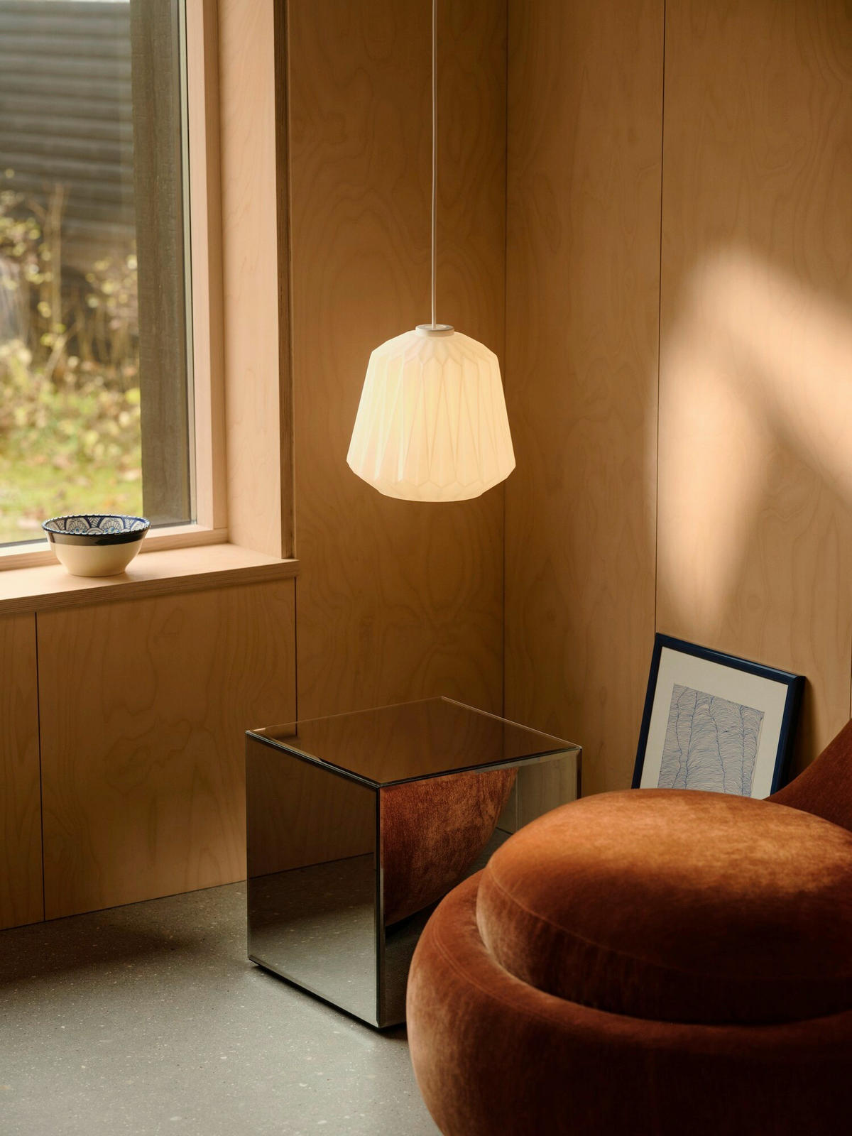 HÄNGELEUCHTE Elbie 24/24 cm  - Weiß, Design, Glas (24/24cm) - Nordlux