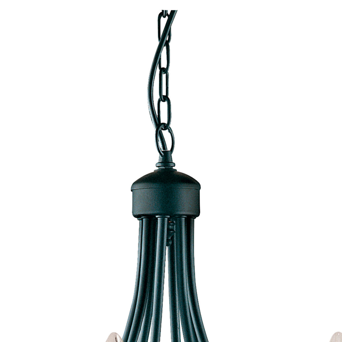 KRONLEUCHTER Maypole 60/100 cm   - Schwarz, KONVENTIONELL, Metall (60/100cm)