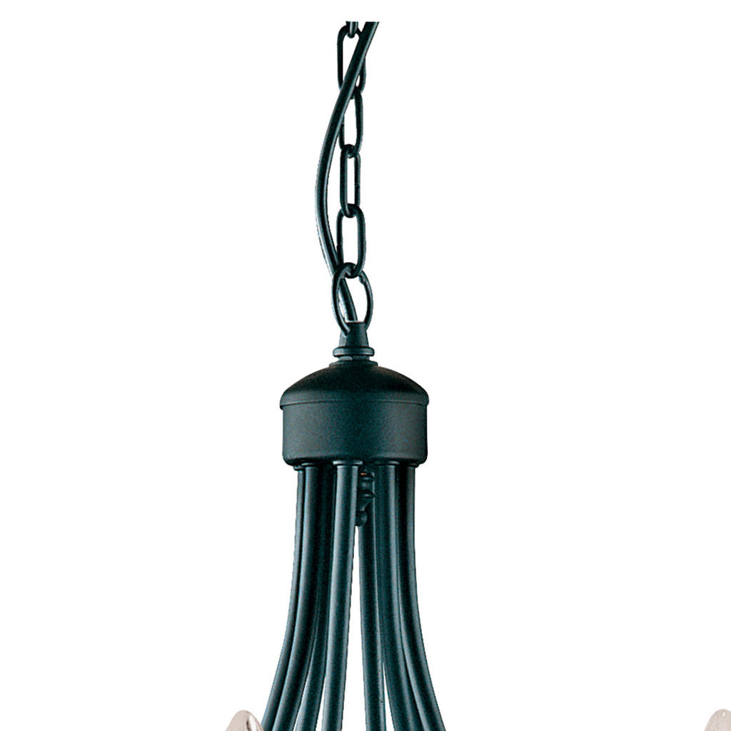 Thumbnail - Searchlight Kronleuchter Maypole, Schwarz, Metall, 100 cm, höhenverstellbar, Lampen & Leuchten, Innenbeleuchtung, Hängel...