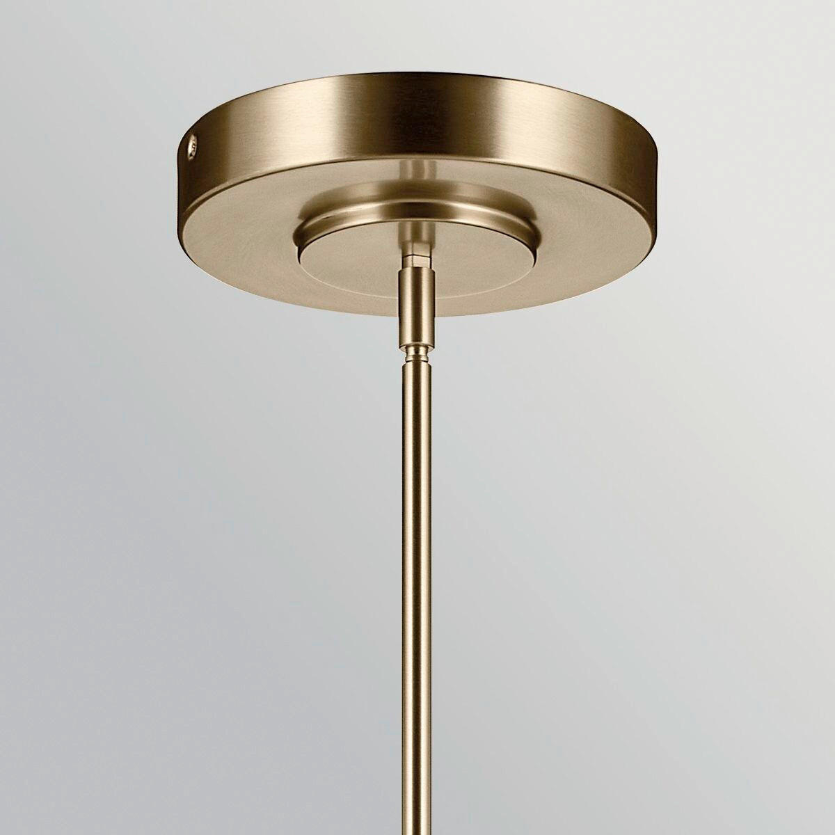 LED-HÄNGELEUCHTE Kichler 23,8/122,2 cm  - Champagner, Design, Glas/Kunststoff (23,8/122,2cm) - Elstead Lighting