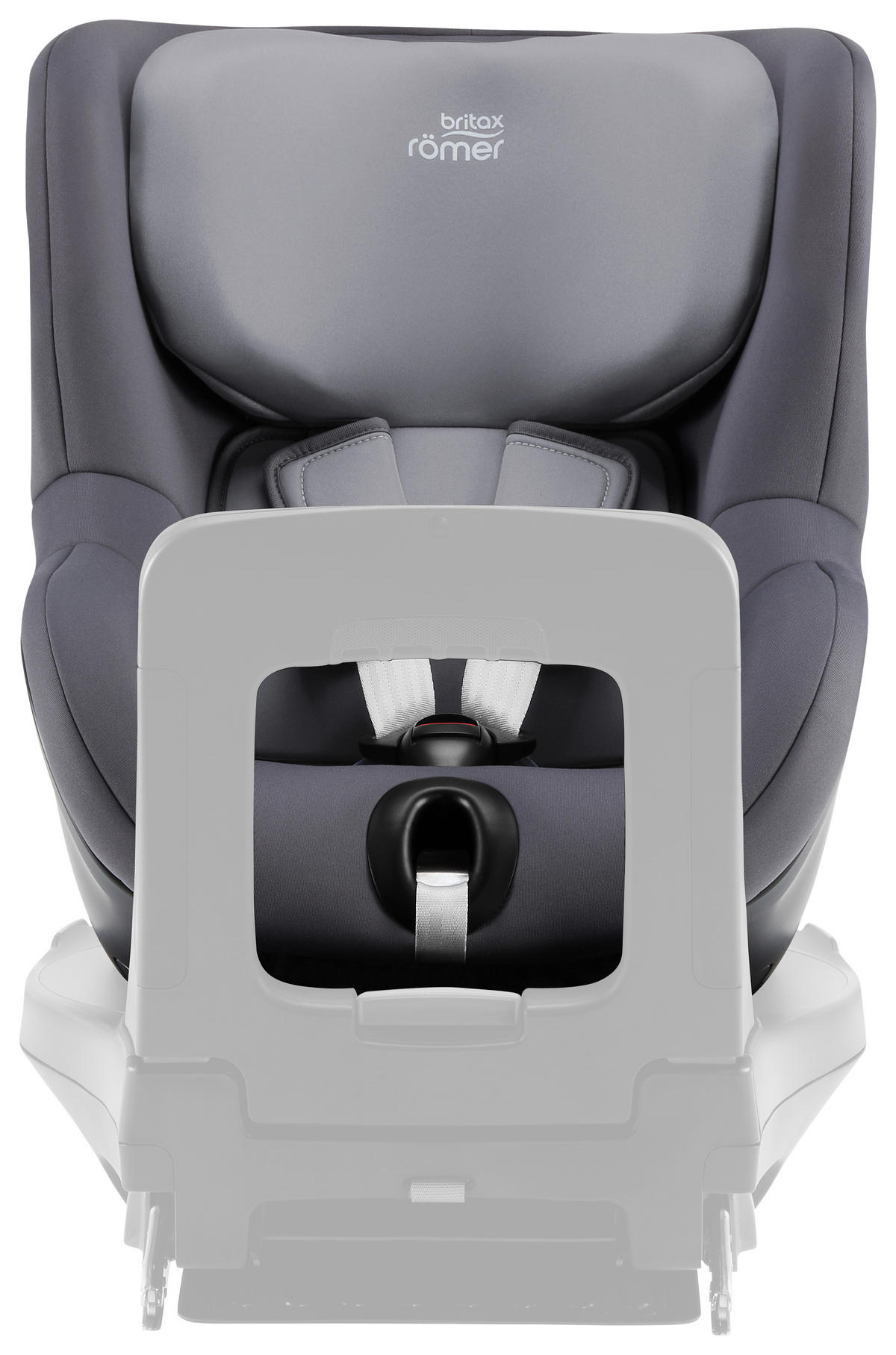REBOARDER-KINDERSITZ DUALFIX 5Z  - Dunkelgrau/Grau, Basics, Textil (44/48/74cm) - Britax Römer
