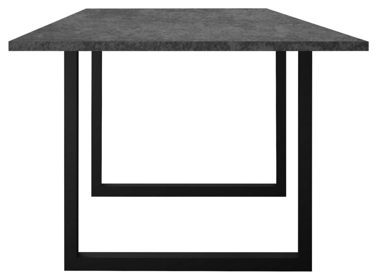 ESSTISCH in Metall, Holzwerkstoff 160/90/78 cm   - Schwarz/Graphitfarben, MODERN, Holzwerkstoff/Metall (160/90/78cm) - Livetastic