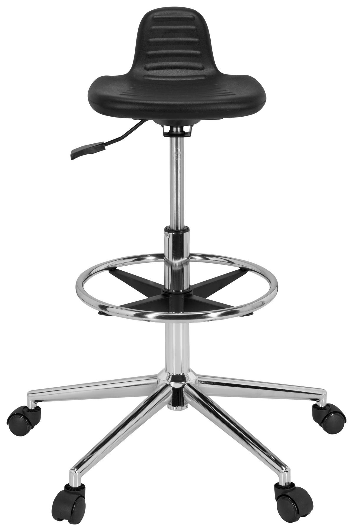 SNURRSTOL  i svart  - silver/svart, Basics, metall/plast (40/61/60cm) - MID.YOU
