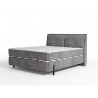 Pat Tapițat, 180/200 cm, gri - negru/gri, Basics, metal/lemn (180/200cm) - Hom`in