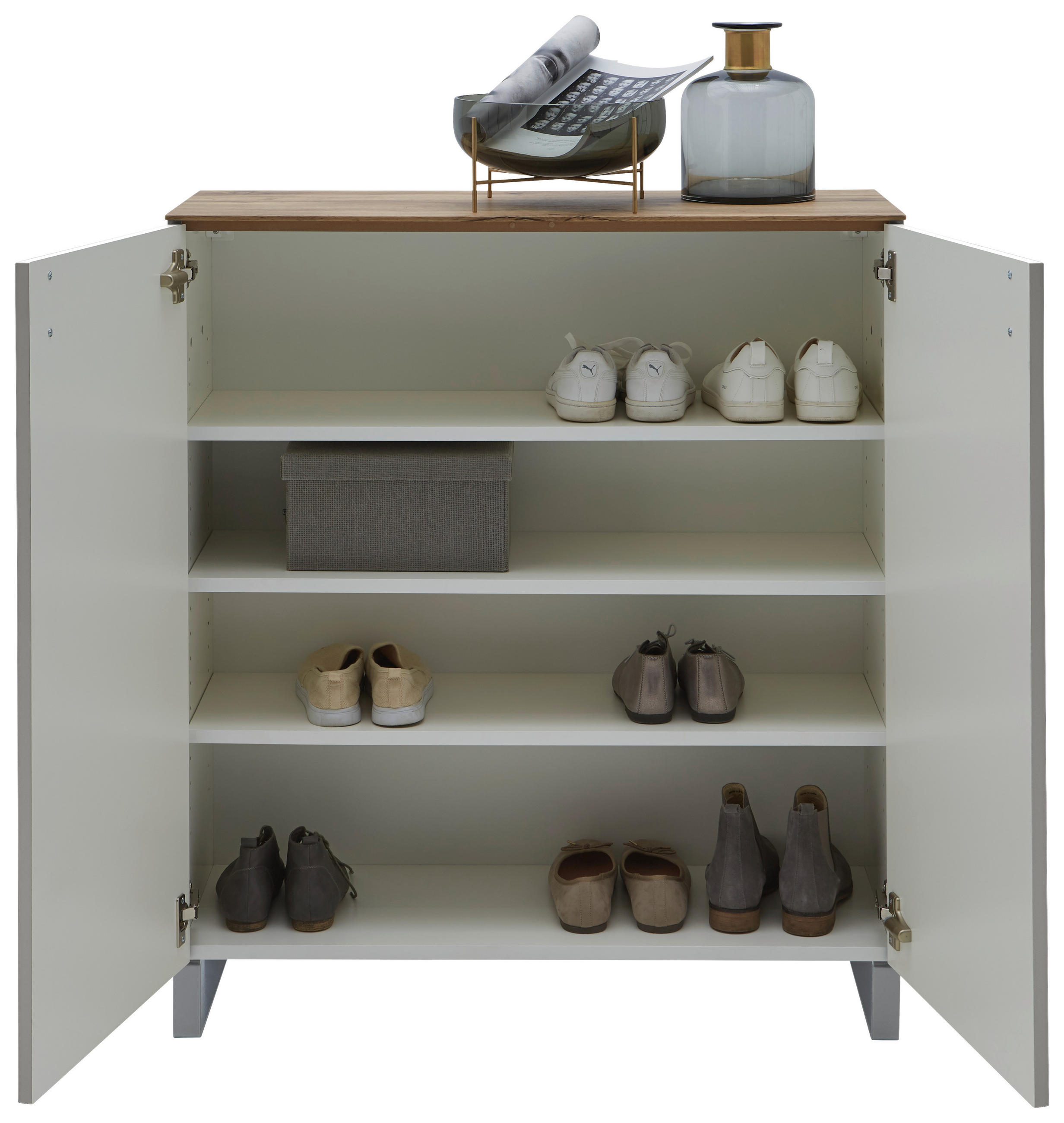 GARDEROBE 5-teilig  in 260/192/36 cm  - Sandfarben/Eichefarben, Design, Holz/Holzwerkstoff (260/192/36cm) - Dieter Knoll