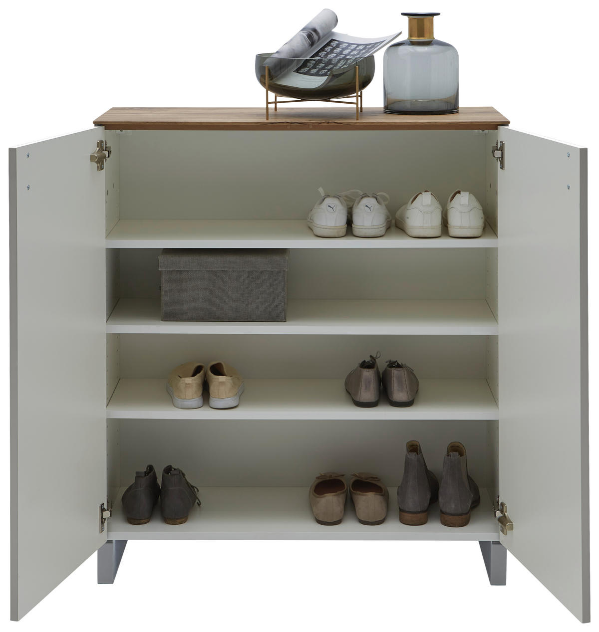 GARDEROBE 4-teilig  in 200/192/36 cm  - Sandfarben/Eichefarben, Design, Holz/Holzwerkstoff (200/192/36cm) - Dieter Knoll
