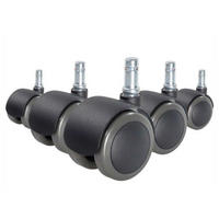 DREHSTUHLROLLE - Schwarz, Basics, Kunststoff (5/6,1/5cm) - MID.YOU