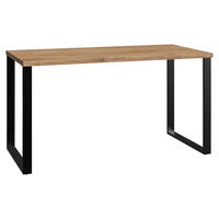 JUGENDSCHREIBTISCH 140/70/74 cm  - Eichefarben/Graphitfarben, Design, Holzwerkstoff/Metall (140/70/74cm) - MID.YOU