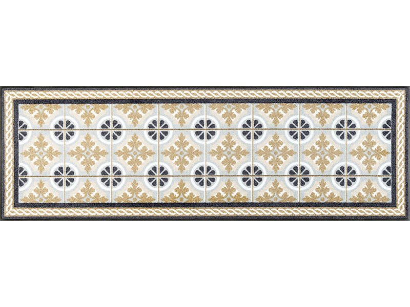 KÜCHENLÄUFER 60/180 cm Kitchen Tiles Multicolor  - Multicolor, KONVENTIONELL, Kunststoff/Textil (60/180cm) - wash+dry