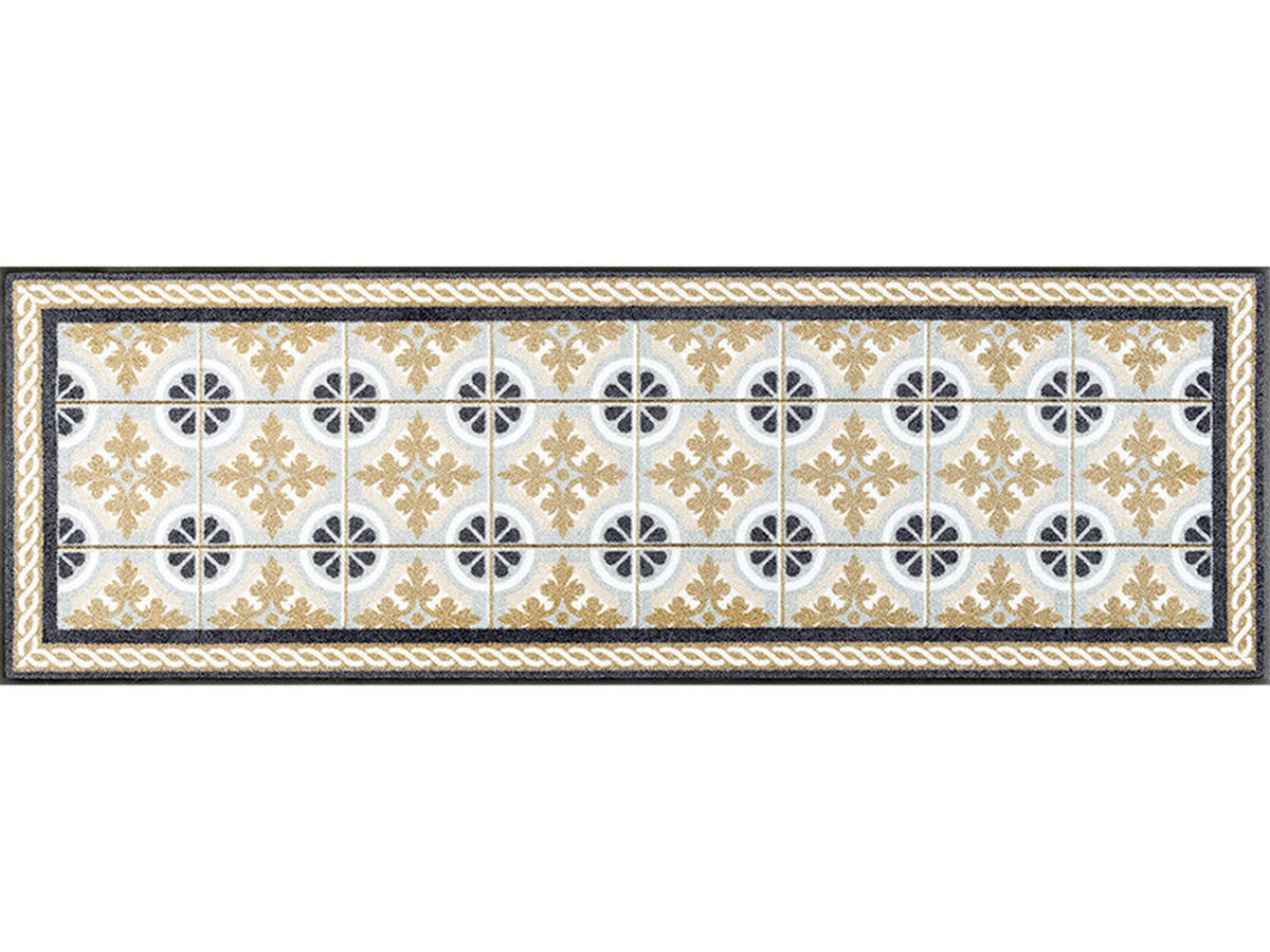 KÜCHENLÄUFER 60/180 cm Kitchen Tiles Multicolor  - Multicolor, KONVENTIONELL, Kunststoff/Textil (60/180cm) - wash+dry