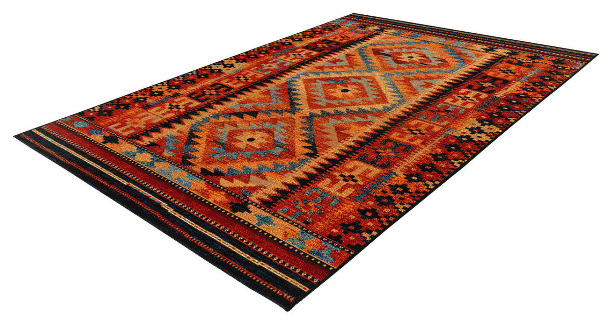 VENKOVNÍ KOBEREC, 80/150 cm, vícebarevná, červená - vícebarevná/červená, Design, textil (80/150cm) - Obsession