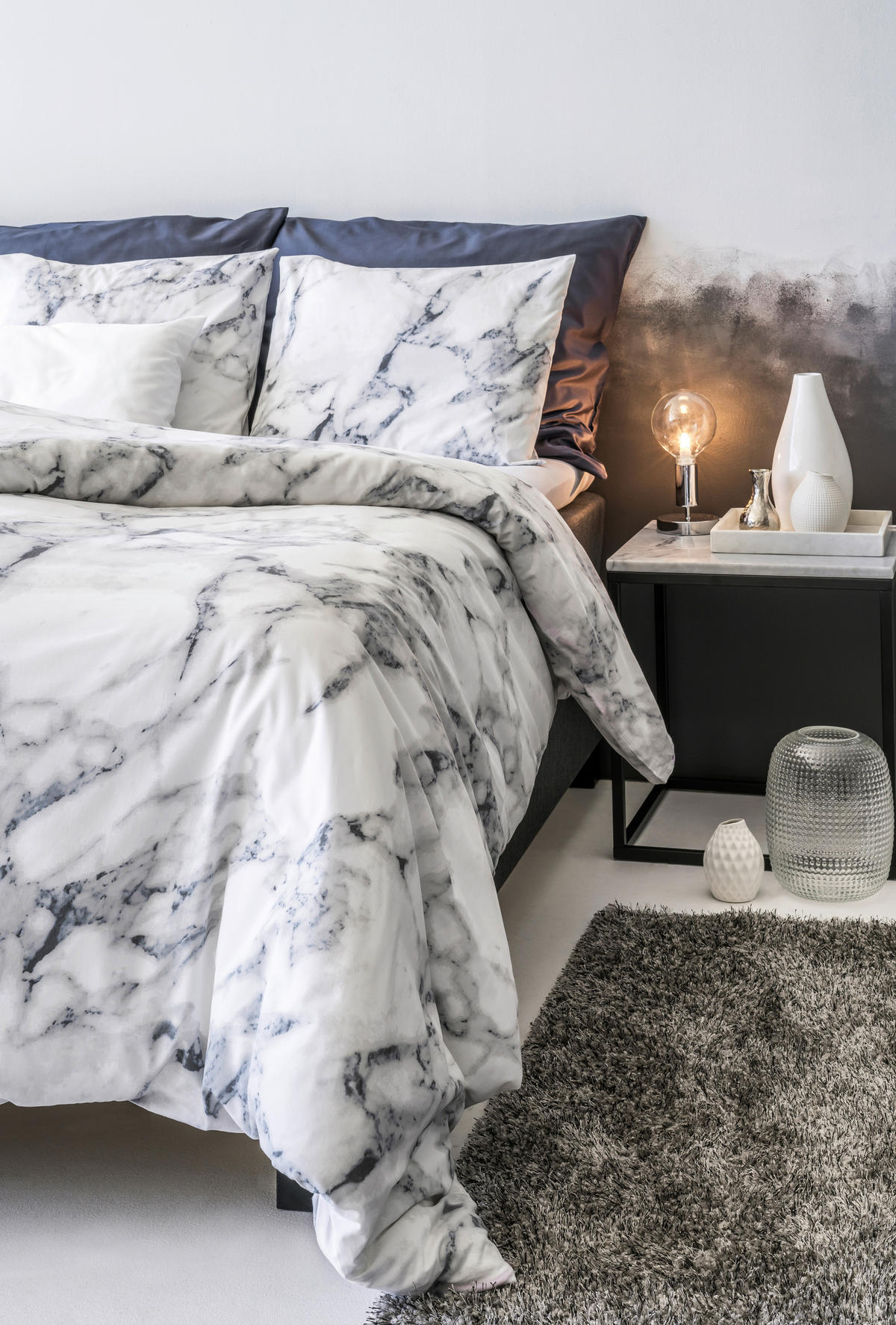PÅSLAKANSET renforcé 150/210 cm  - vit/grå, Basics, textil (150/210cm) - Novel