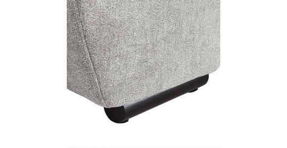 BIGSOFA Flachgewebe Hellgrau  - Hellgrau/Schwarz, KONVENTIONELL, Holz/Textil (280/67/120cm) - Carryhome