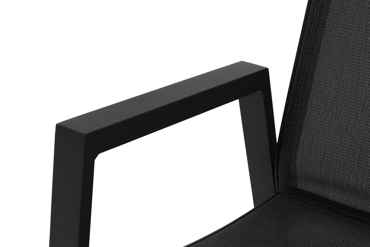 STAPELSESSEL in Metall, Kunststoff Anthrazit  - Anthrazit, KONVENTIONELL, Kunststoff/Metall (60/111,5/74cm) - Siena Garden