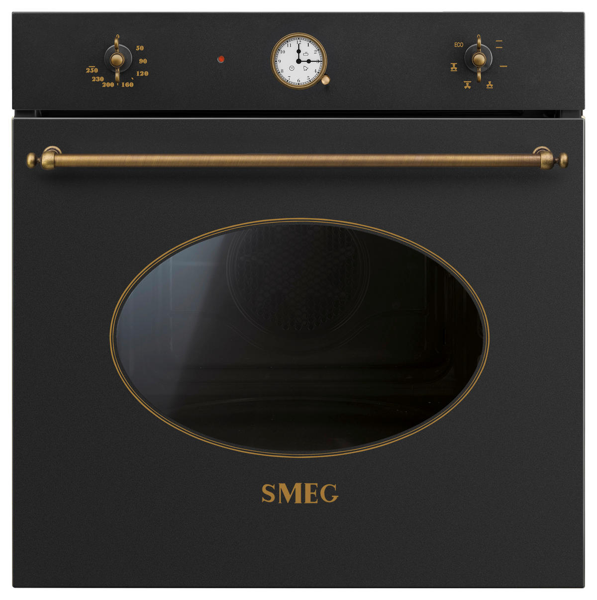 EINBAUBACKOFEN SF68C1AO  - Anthrazit/Messingfarben, Basics, Metall (59,7/57,5/57,1cm) - SMEG