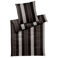 POSTELJNINA 140/200 cm mako saten črna  - črna, Konvencionalno, tekstil (140/200cm) - Joop!