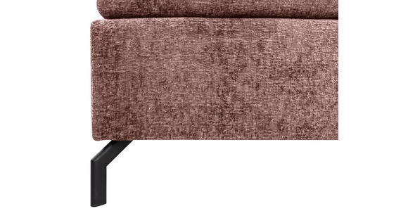 BOXSPRINGBETT 140/200 cm  in Weinrot  - Weinrot/Schwarz, Design, Textil/Metall (140/200cm) - Esposa