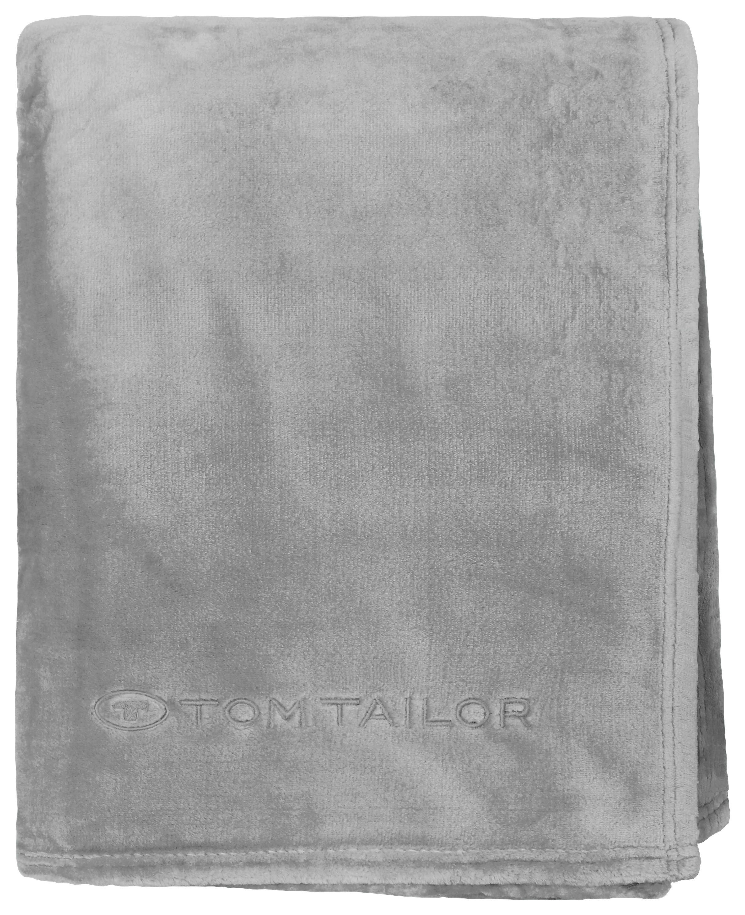 WOHNDECKE 237798 150X200 Hellgrau  - Hellgrau, KONVENTIONELL, Textil (40/40/10cm) - Tom Tailor