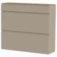 HÄNGESCHUHSCHRANK 110/97/33 cm  - Taupe/Eichefarben, Design, Holzwerkstoff (110/97/33cm) - Moderano