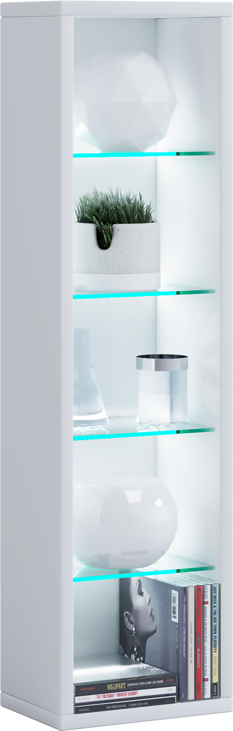 HYLLA i 21/77/14 cm vit  - vit, Basics, trämaterial/glas (21/77/14cm) - MID.YOU