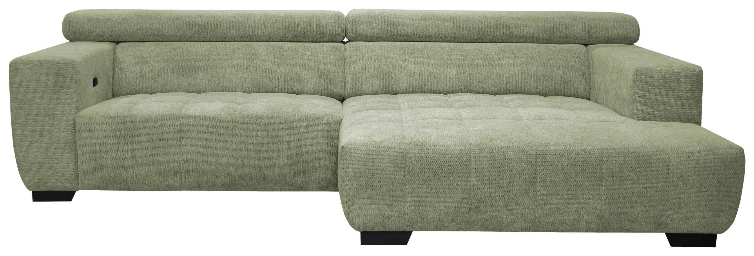 ROHOVÁ SEDAČKA, textil, olivově zelená - černá/olivově zelená, Konvenční, kov/textil (279/182cm) - Xora