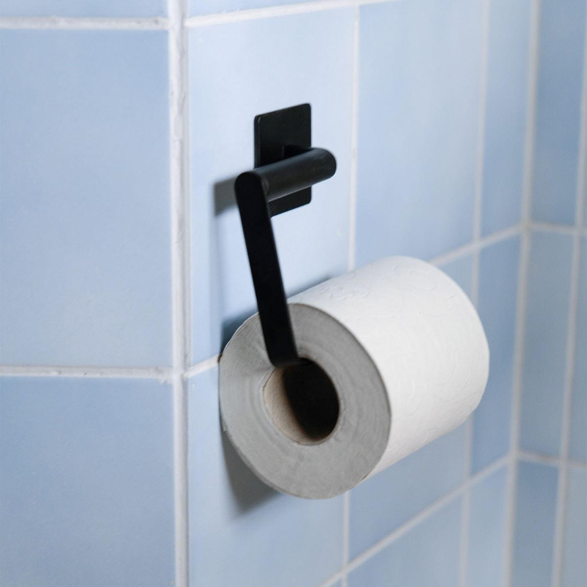 TOILETTENPAPIERHALTER  in Metall  - Schwarz, Basics, Metall (13/10,5/2,5cm)
