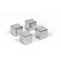 MAGNETSET  - Silberfarben, Basics, Kunststoff (1/1/1cm)