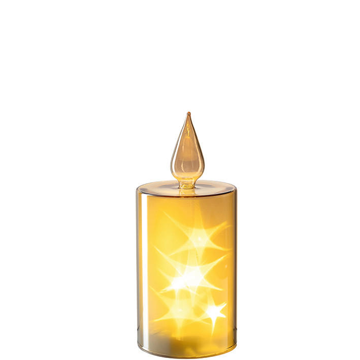LED-KERZE - Goldfarben, LIFESTYLE, Kunststoff/Metall (9,00/21,00/9,00cm) - Leonardo