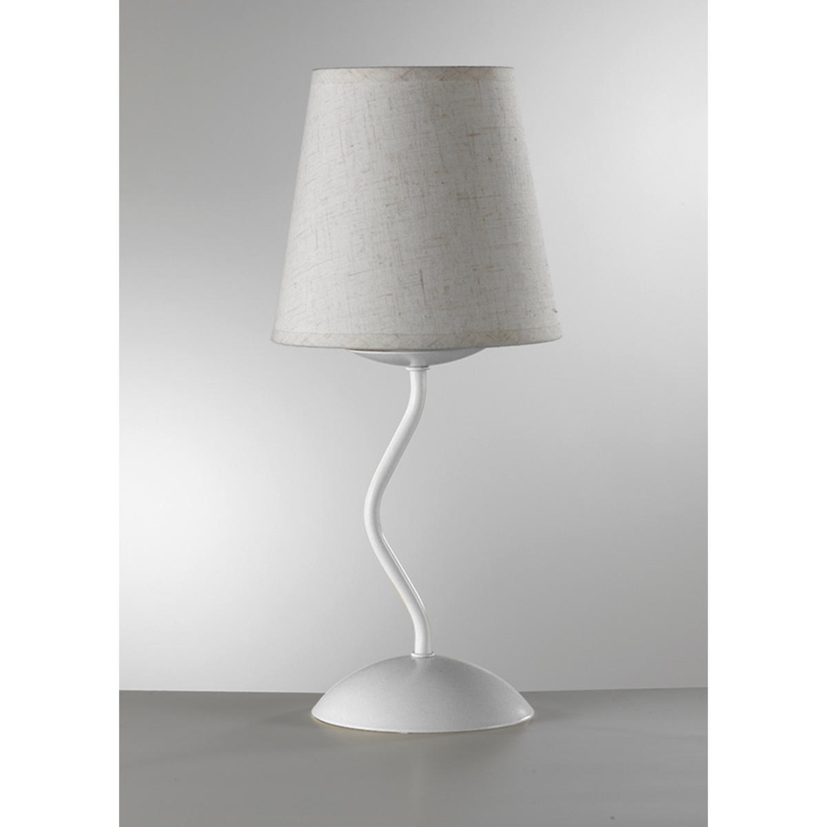NACHTTISCHLEUCHTE 16/37 cm   - Weiß, KONVENTIONELL, Metall (16/37cm)