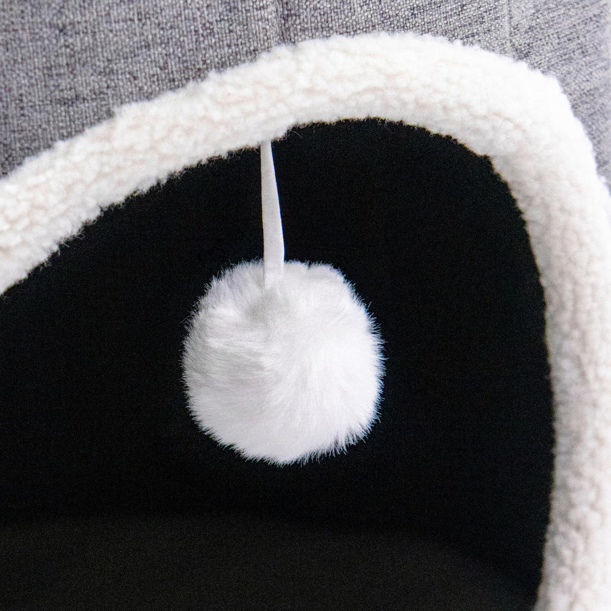 TIERHAUS - Grau, MODERN, Textil (38/38/38cm) - MID.YOU