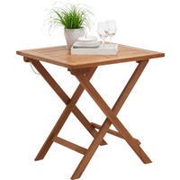 MASĂ PLIANTĂ PENTRU GRĂDINĂ 70/70/75 cm   - culoare lemn tec, Romantik / Landhaus, lemn (70/70/75cm) - Ambia Garden
