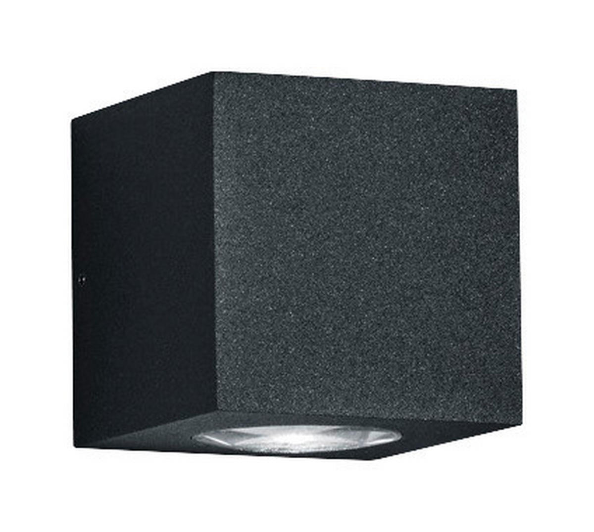 AUßENWANDLEUCHTE Peka 8/8/8 cm   - Graphitfarben, Design, Metall (8/8/8cm) - Helestra