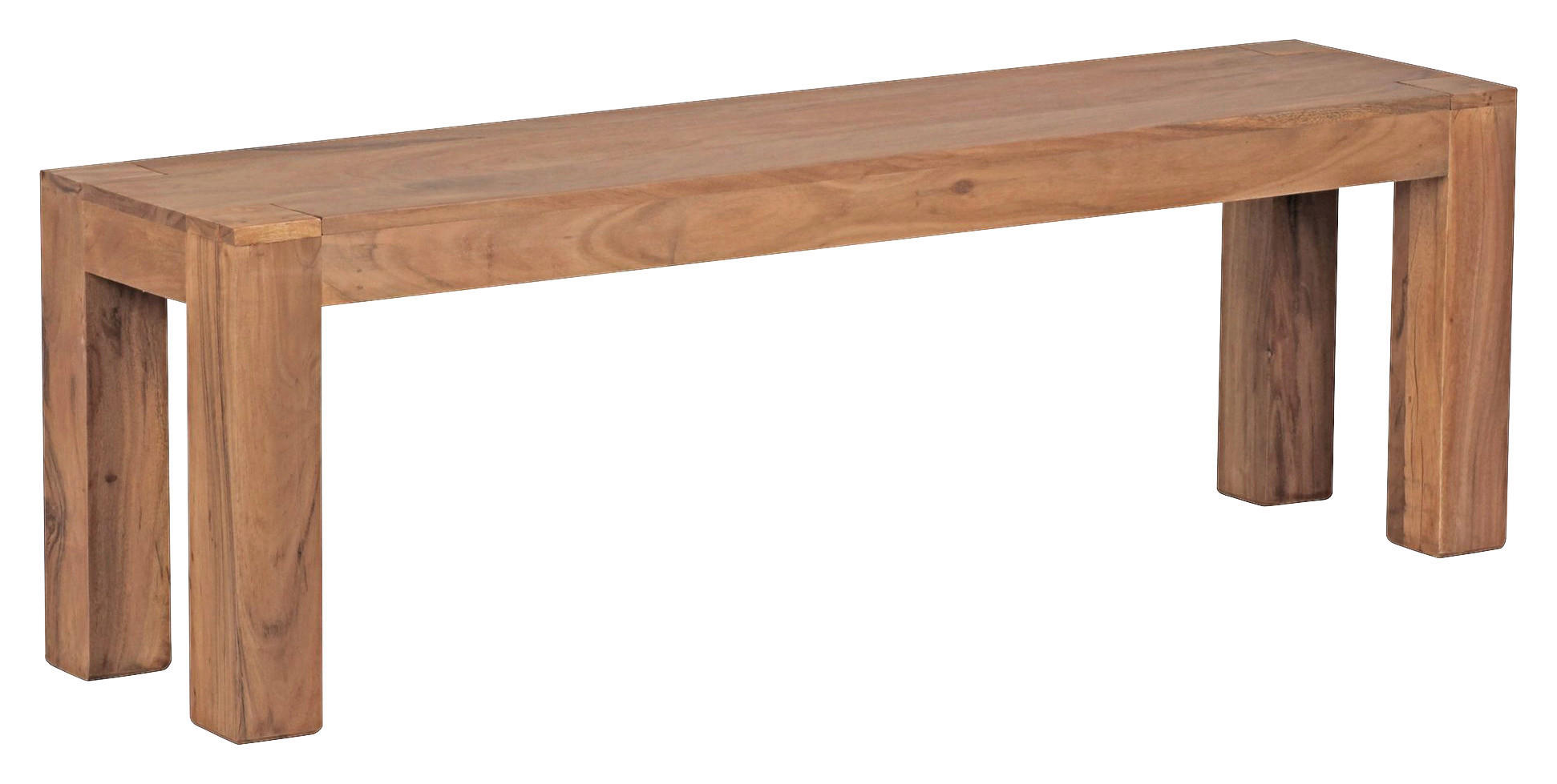 SEDACÍ LAVICE, akácie, barvy akácie - barvy akácie, Moderní, dřevo (140/45/35cm) - P & B