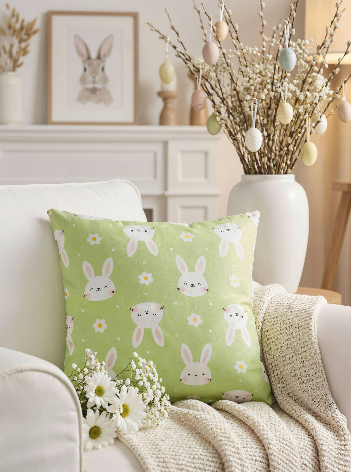 DEKORAČNÍ POLŠTÁŘ 40/40 cm - zelená, Design, textil (40/40cm) - Esposa