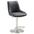 BARHOCKER Lederlook Schwarz - Edelstahlfarben/Schwarz, Design, Textil/Metall (47/86-110,5/56cm) - Novel BARHOCKER Lederlook Schwarz - Edelstahlfarben/Schwarz, Design, Textil/Metall (47/86-110,5/56cm) - Novel