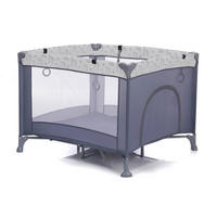 OGRADICA    105/96/76 cm  - siva, Osnovno, metal/tekstil (105/96/76cm) - Fillikid