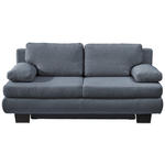 SCHLAFSOFA Macy in Blau, Grau  - Wengefarben/Blau, Design, Holz/Textil (203/94/100cm) - Novel