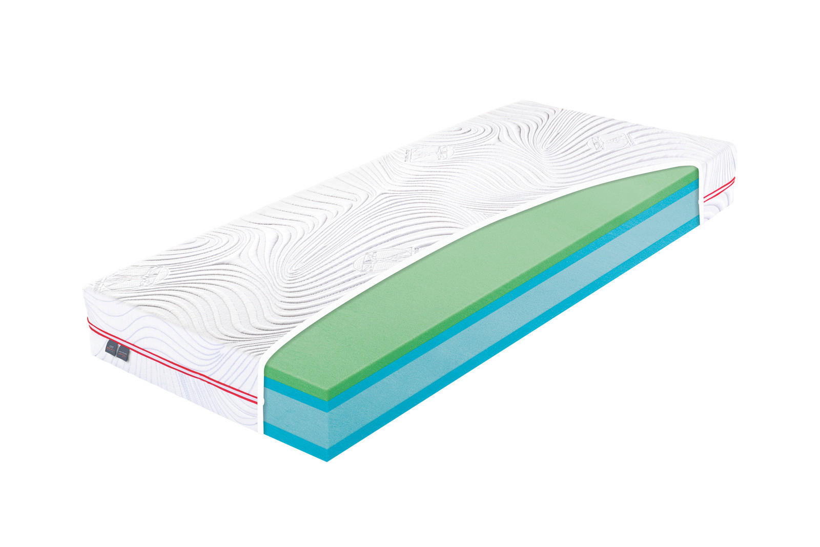 Saltea 160/200 cm  - alb, Basics (160/200cm) - Materasso