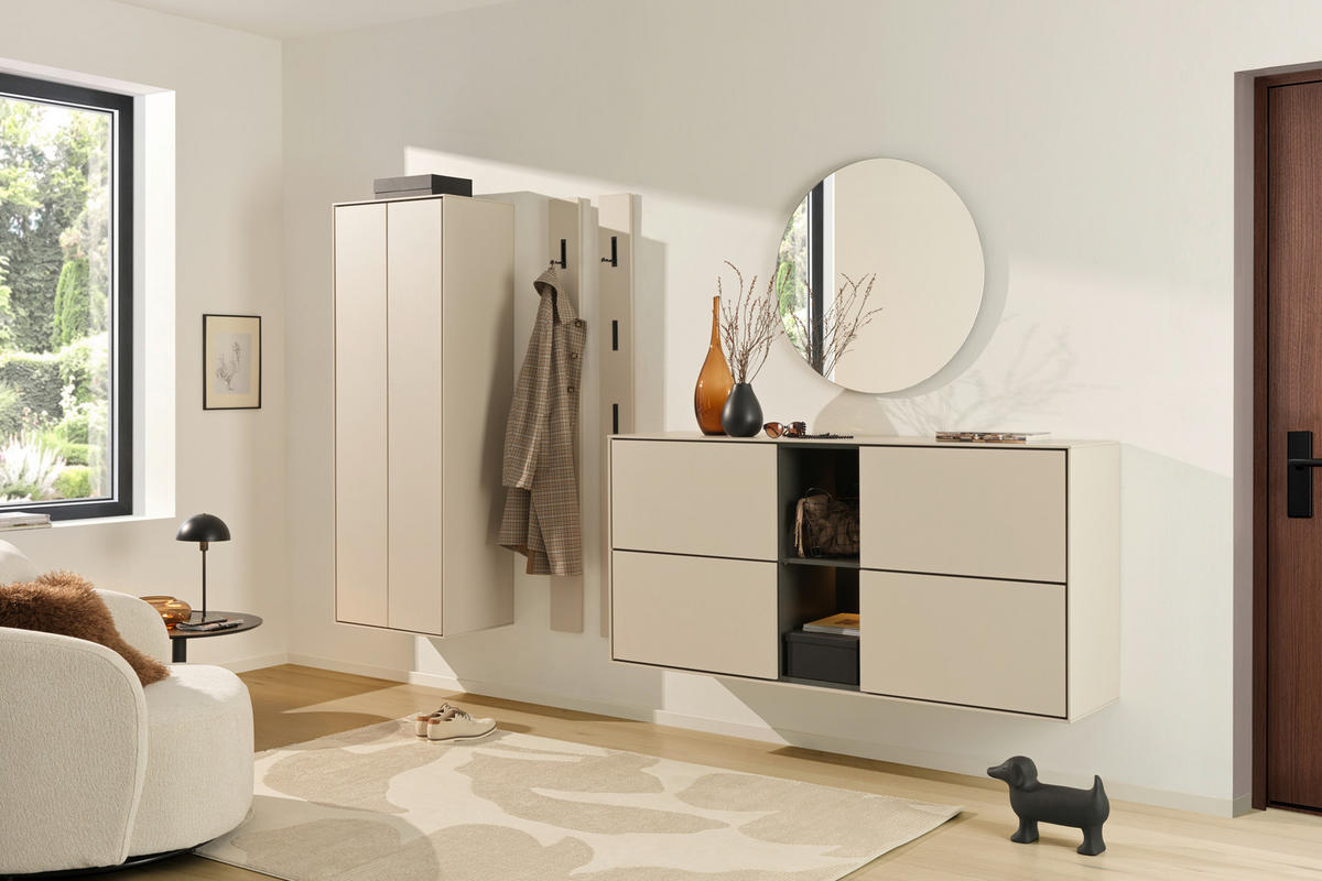 GARDEROBENSCHRANK RENO  in 61/170/41 cm  - Kaschmir, Design, Holzwerkstoff (61/170/41cm) - Voleo