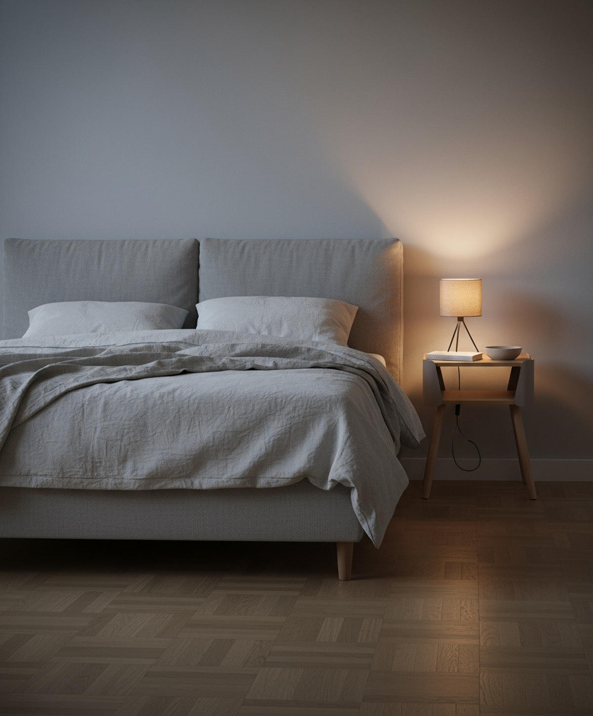 NOČNÝ STOLÍK, borovica, prírodná farba, béžová, 40/54,5/39 cm - prírodná farba/béžová, Design, kov/drevo (40/54,5/39cm) - Xora