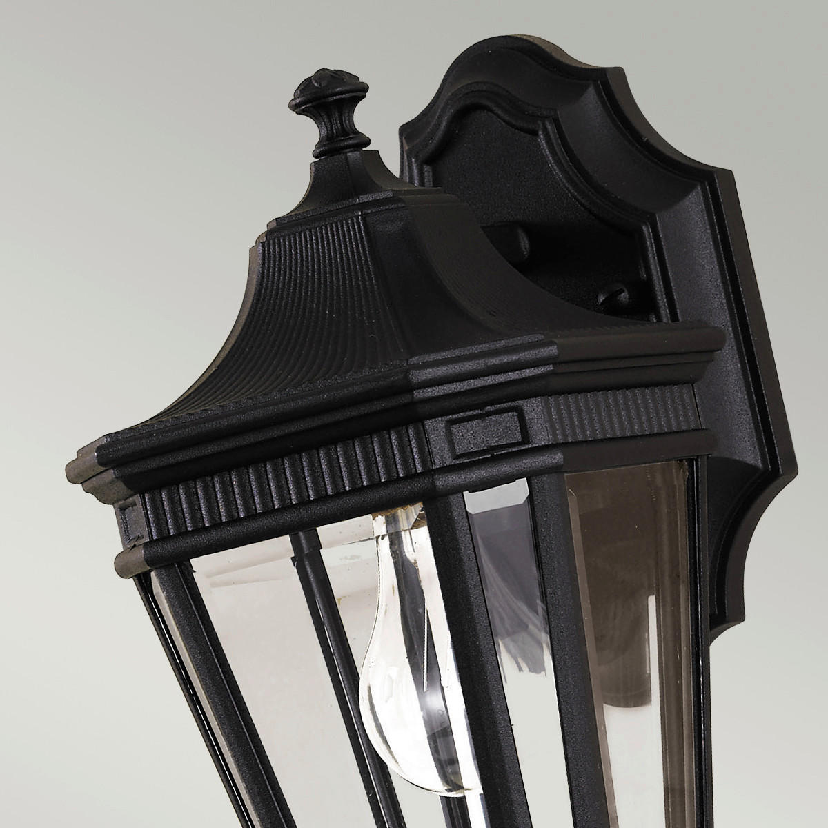 AUSSENWANDLEUCHTE - Schwarz, Konventionell, Glas/Metall (16.5/29.2 /19.7cm) - Elstead Lighting