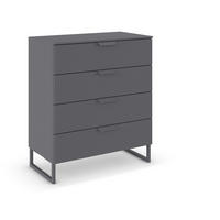 KOMMODE  in 80/92/42 cm  - Dunkelgrau, Design, Holzwerkstoff/Metall (80/92/42cm) - Carryhome