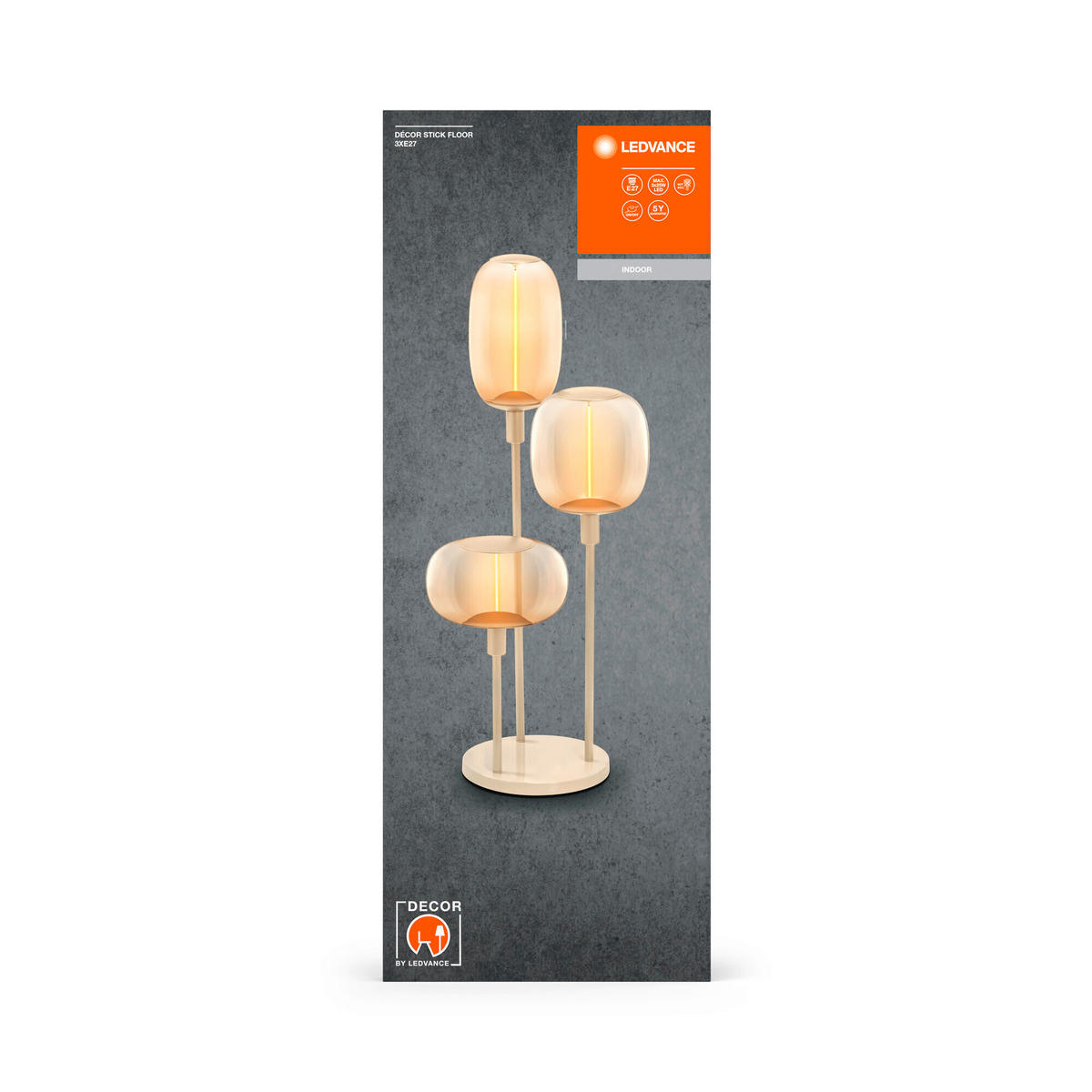 LEUCHTENFUß Decor Stick Floor 32/78 cm   - Beige, Basics, Metall (32/78cm) - Ledvance