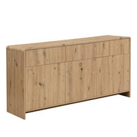 ŠIROKÁ KOMODA, farba duba, 155/76/40 cm - farba duba, Design, kompozitné drevo (155/76/40cm) - Livetastic