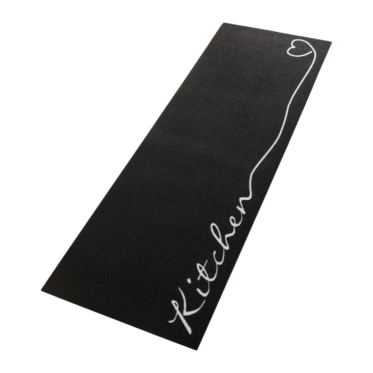 Küchenläufer in Schwarz/Weiß ( 50/150 cm Cook & Clean Weiß, Schwarz  - Schwarz/Weiß, Design, Kunststoff/Textil (50/150cm) - Hanse Home