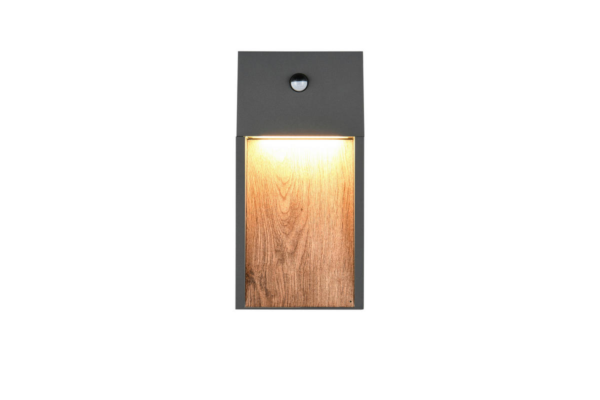 APLICĂ DE EXTERIOR - antracit/culoare natur, Basics, metal (33/16,5/4,5cm)